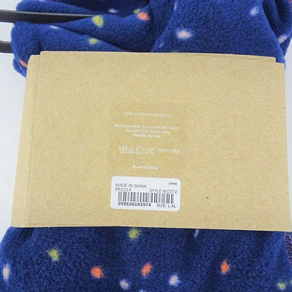 Madewell Slipper Socks Plush Fleece Indigo Blue Cozy NWT